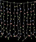 Twinkle LED Light Curtain with 150 Multi Colored Lights