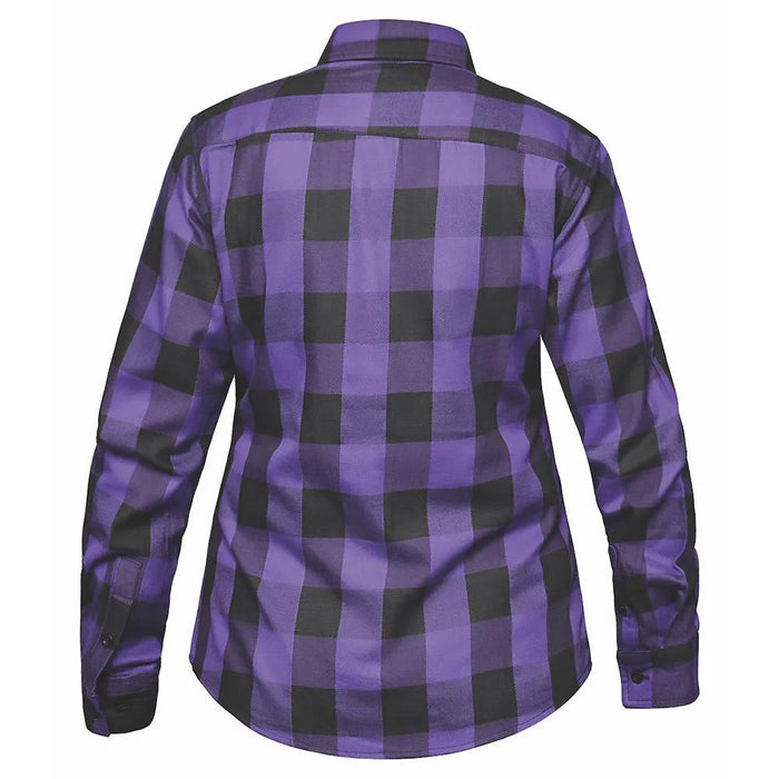 Valkarie - Women's armored Motorcycle Flannel Shirt