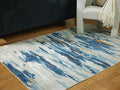 Vinlett Rugs Collection - Cream/Blue/Brown