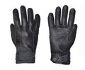 VioletTrail - Women's Leather/Denim Motorcycle Gloves