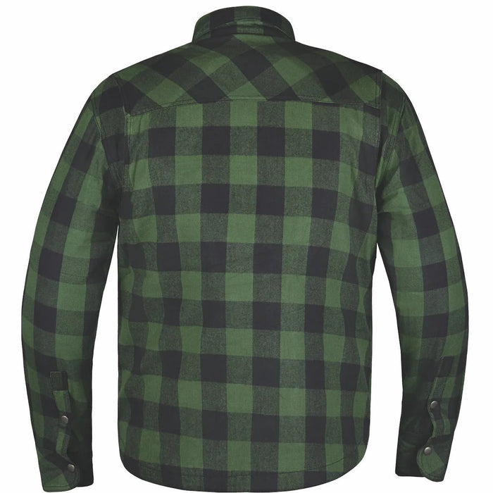 Warrior - Men's armored Motorcycle Flannel Shirt