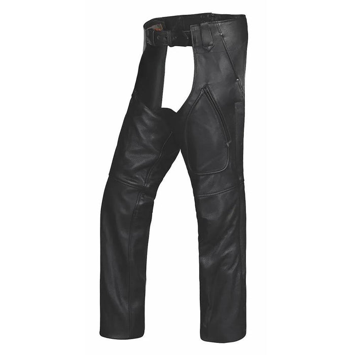 Warrior - Unisex Ultra 3-Pocket Leather Motorcycle Chaps