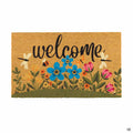 Welcome Flowers Spring Door Mat
