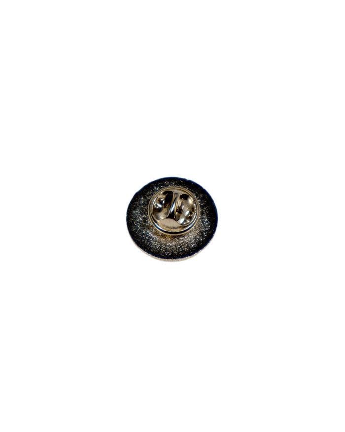 White Circle Skull Enamel Pin