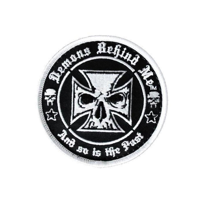 White Maltese Cross Sew On Patch