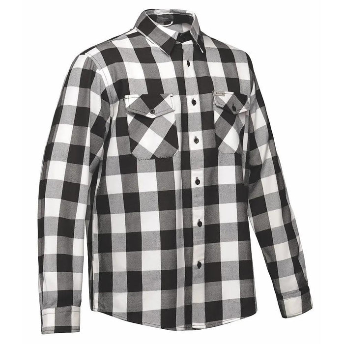 White Soul - Men's Long Sleeve Motorcycle Flannel Shirt