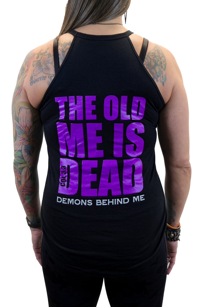 Women’s “OLD ME IS DEAD” Rocker Tank Top
