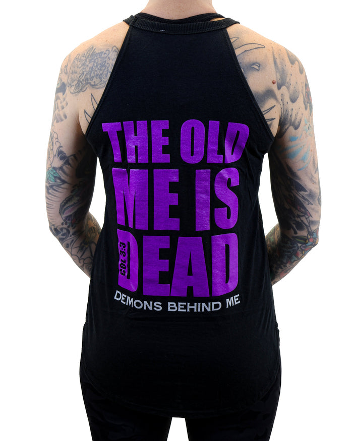 Women’s “OLD ME IS DEAD” Rocker Tank Top