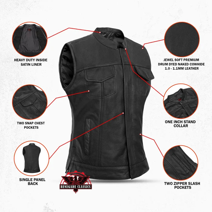 Women's Premium Single Back Panel Concealment Vest