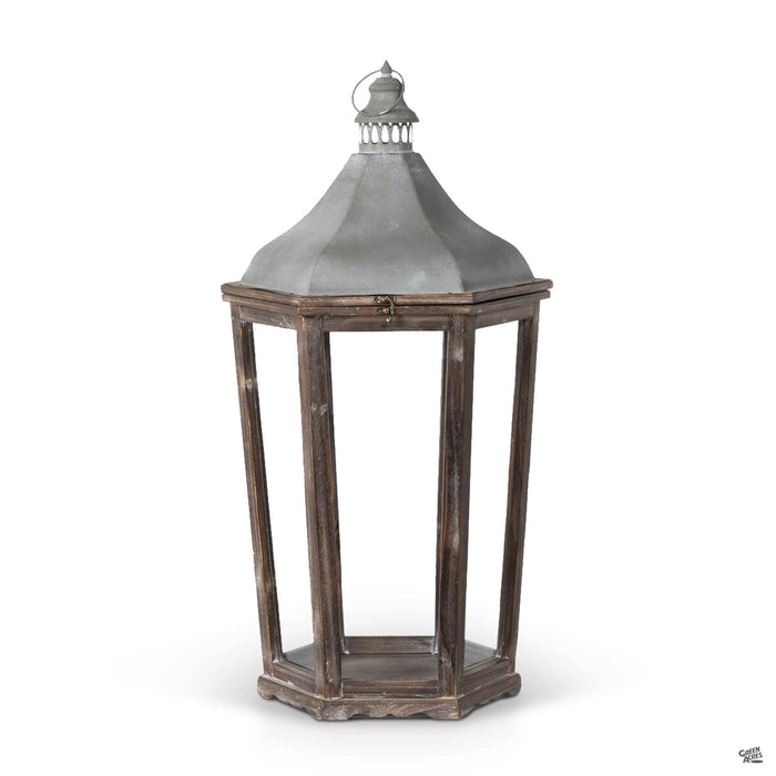 Park Hill Wood Metal Lantern