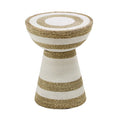 Wren Striped Side Table