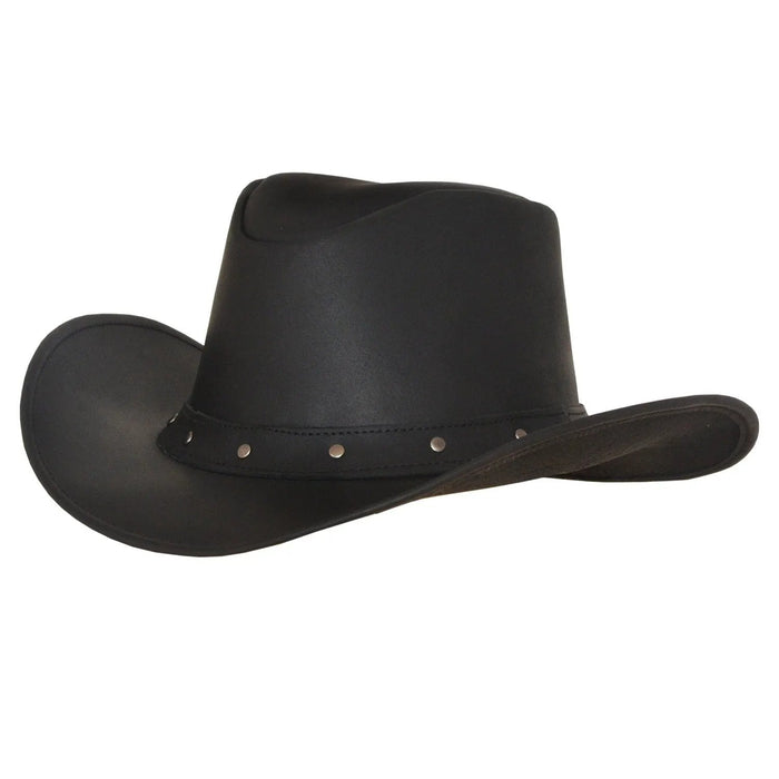 Yellowstone - Men's Leather Cowboy Hat with Studded Band