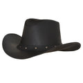 Yellowstone - Men's Leather Cowboy Hat with Studded Band