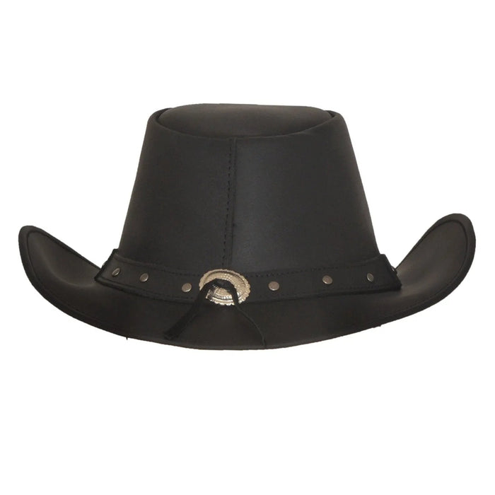 Yellowstone - Men's Leather Cowboy Hat with Studded Band