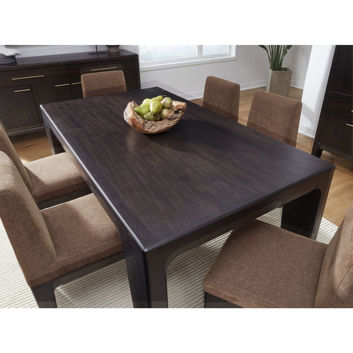 Zamba Chenille Upholstered Acacia Wood Dining Chair SET OF 2