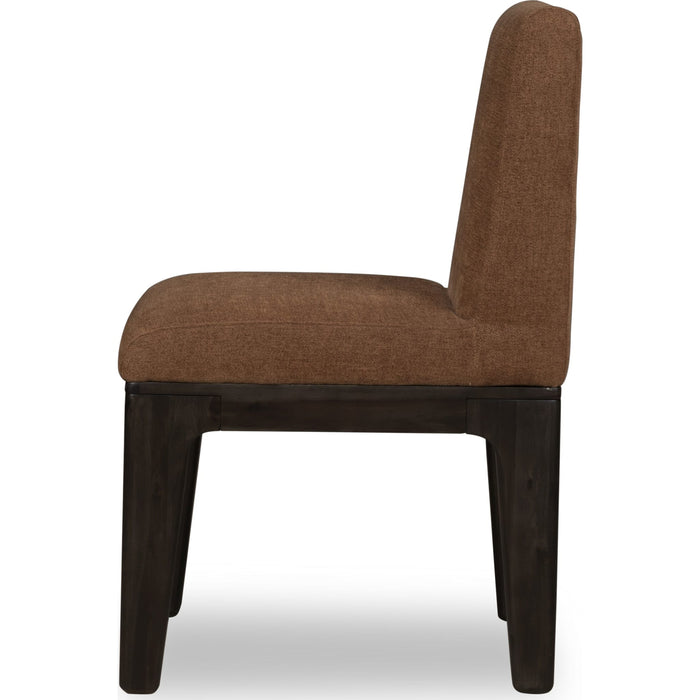 Zamba Chenille Upholstered Acacia Wood Dining Chair SET OF 2