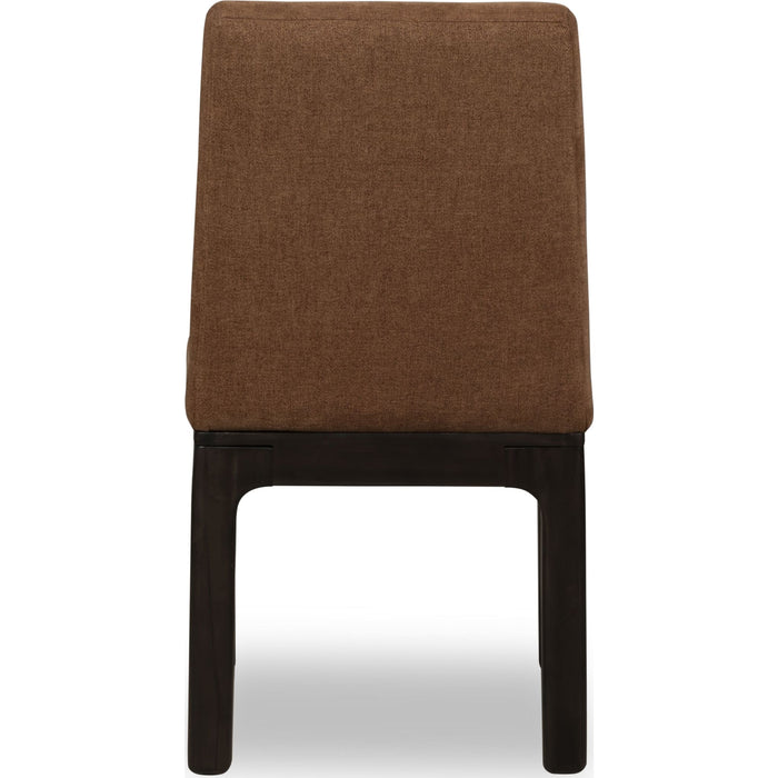 Zamba Chenille Upholstered Acacia Wood Dining Chair SET OF 2
